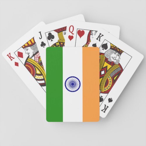 India Indian Flag Poker Cards