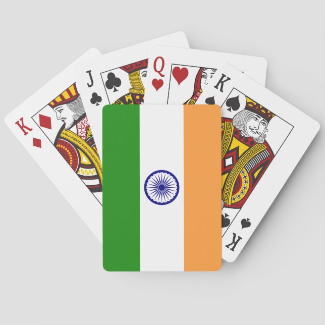 India (Indian) Flag Poker Cards (Back)