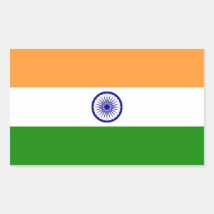 India/Indian Flag Rectangular Sticker