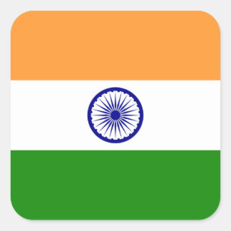 India/Indian Flag Square Sticker
