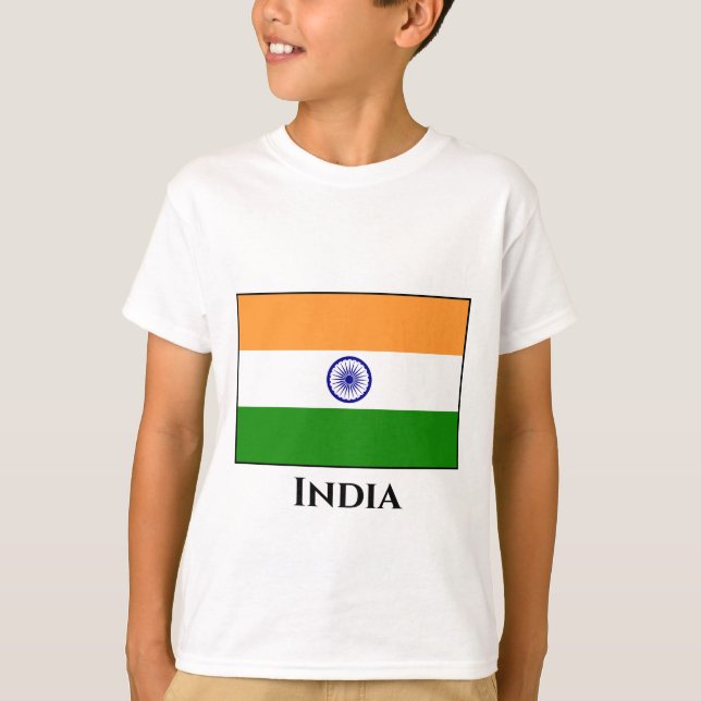 India (Indian) Flag T-Shirt (Front)