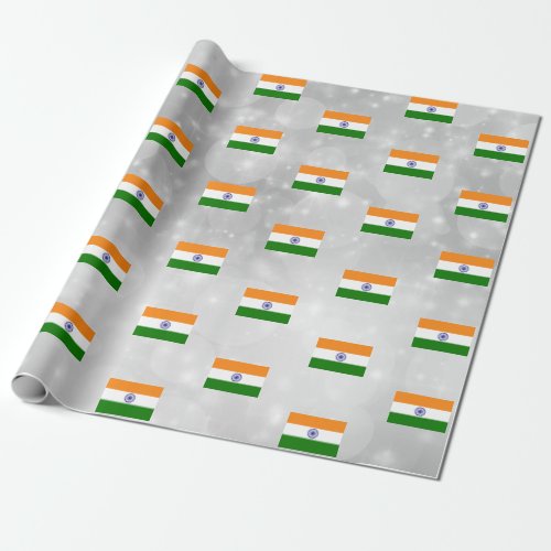 India Indian Flag Wrapping Paper