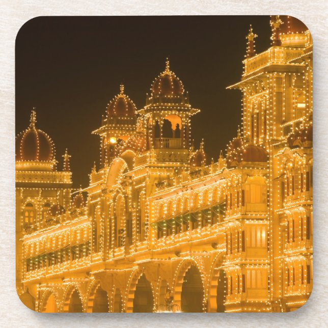 INDIA, Karnataka, Mysore : Majaraja's Palace (b. 2 Beverage Coaster (Front)