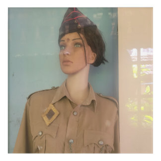 INDIA KERALA SOLDIER MANNEQUIN ART