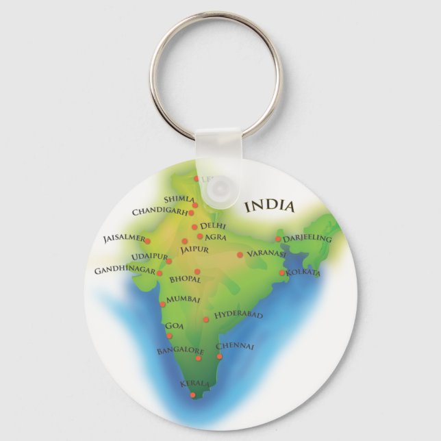 India Keychain (Front)