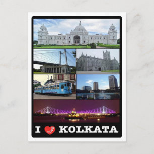 India - Kolkata - Mosaic - Postcard