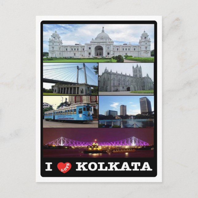 India - Kolkata - Mosaic - Postcard (Front)