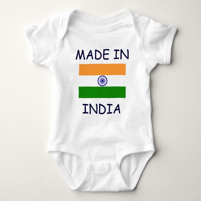 INDIA: MADE IN INDIA baby shirt (Front)