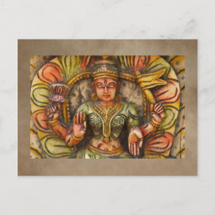 India Meditation Postcard