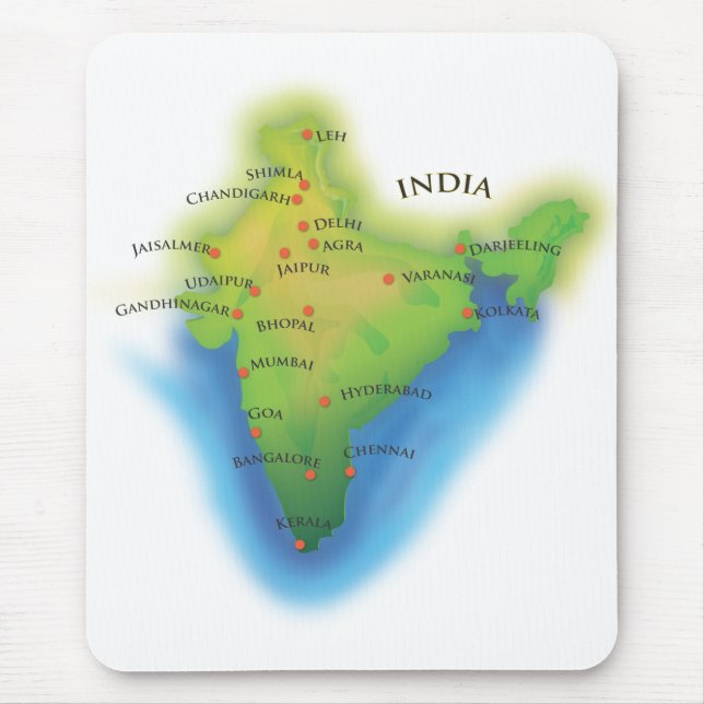 India Mouse Pad (Front)