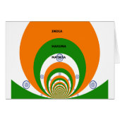 India National Flag Colors Design. Hakuna Matata (Front Horizontal)