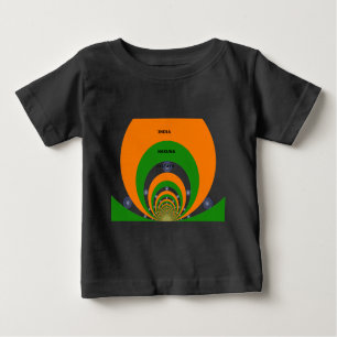 India National Flag Colors Design. Hakuna Matata Baby T-Shirt