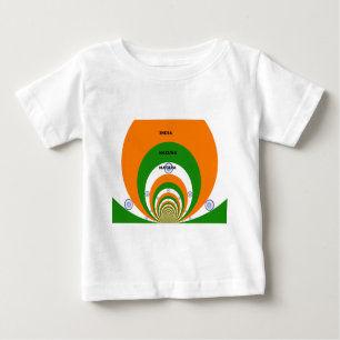 India National Flag Colors Design. Hakuna Matata Baby T-Shirt