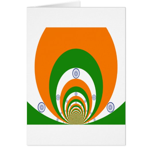 India National Flag Colors Kaleidoscope (Front)