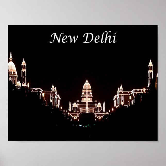 India - New Delhi - Rashtrapati Bhavan - Poster (Front)