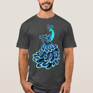 India Ornamental Bird Animal Gift Peacock T-Shirt