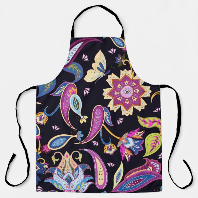 India paisley pattern apron (Front)