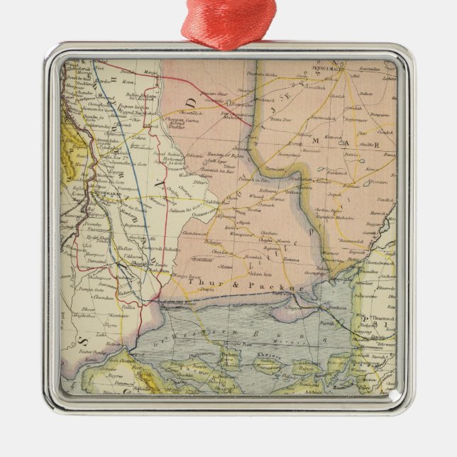 India, Pakistan Metal Ornament (Front)