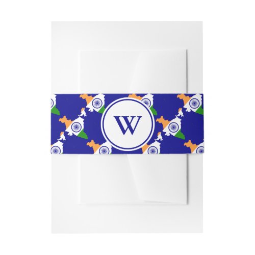 INDIA Patriotic Personalized Business Invitation Belly Band