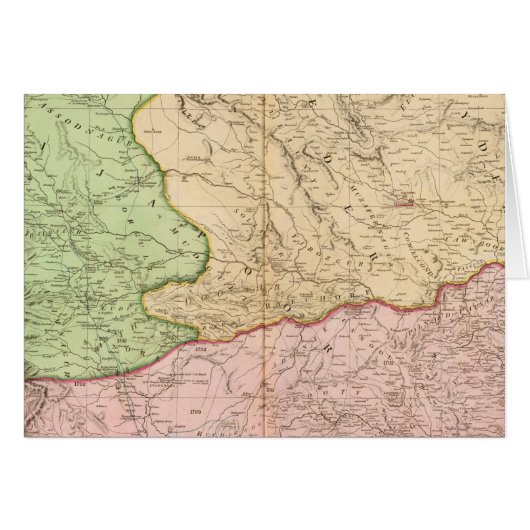 India peninsula North Cards (Front Horizontal)