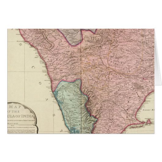 India peninsula South Cards (Front Horizontal)