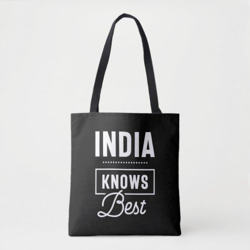 India Personalized Name Birthday Gift Tote Bag