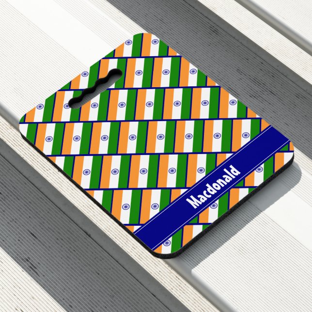 INDIA Personalized Scripture Prayer Kneel Stadium Seat Cushion (In Situ)