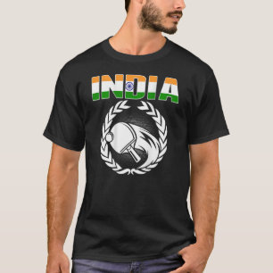 India Ping Pong Proud Indian Table Tennis Support T-Shirt
