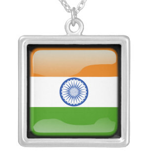India polished silver plated necklace