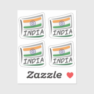 India Pride X Flag Sticker