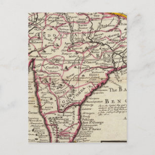 India Proper or the Empire of the Mogul Postcard