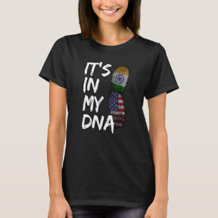 India Proud Flag Day Hindi Sikh America American F T-Shirt