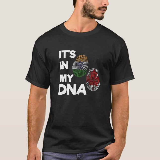 India Proud Flag Day Hindi Sikh Canada Canadian Fi T-Shirt (Front)