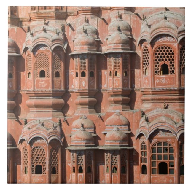 INDIA, Rajasthan, Jaipur: Hawa Mahal (Palace of Tile (Front)
