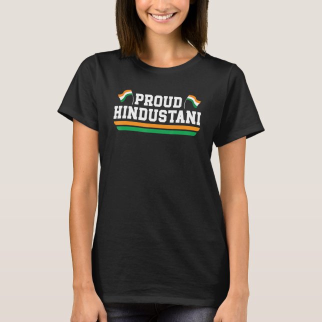 India Republic Day Hindustani Indian Flag 1 T-Shirt (Front)