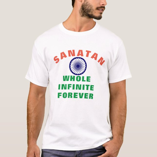 India Sanatan Strong Patriotic Desi Indian Pride T-Shirt (Front)