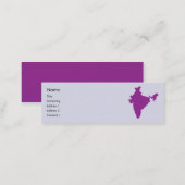 India - Skinny Mini Business Card (Front/Back)