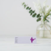 India - Skinny Mini Business Card (Standing Front)