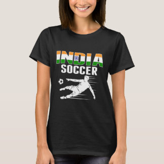 India Soccer Lovers Jersey - Indian Flag Footll Pl T-Shirt