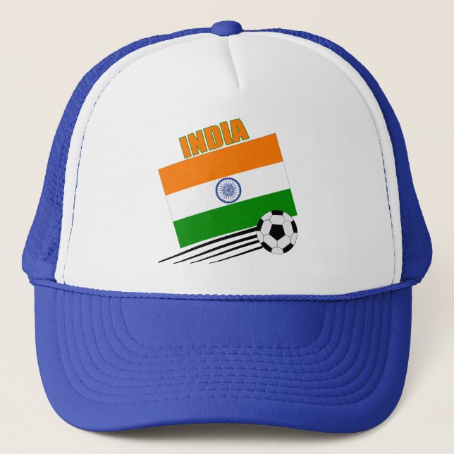 India Soccer Team Trucker Hat (Front)
