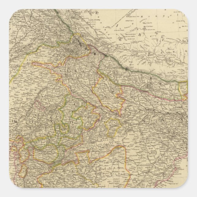 India Square Sticker (Front)