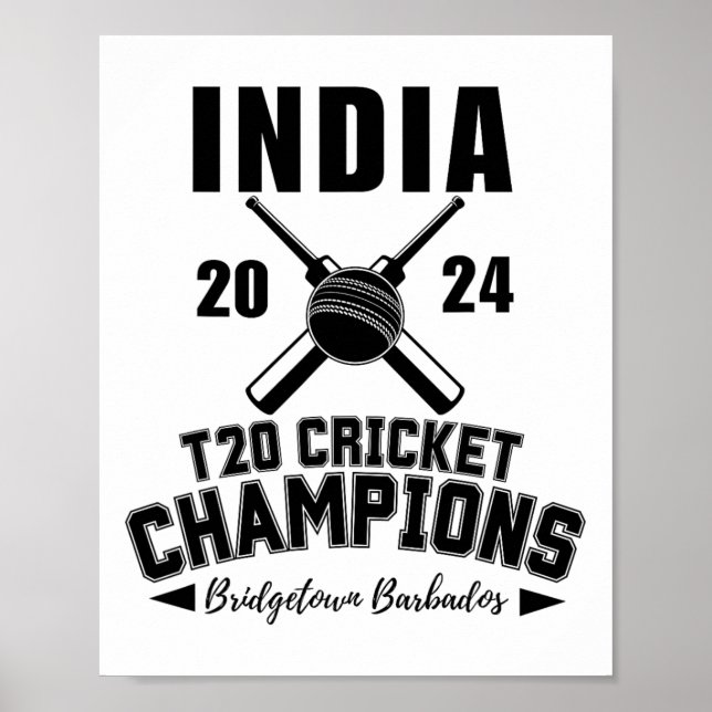 India T20 Cricket Champions  Poster (Front)