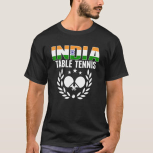 India Table Tennis Indian Ping Pong Supporter Sp T-Shirt