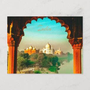 India Taj Mahal Postcard