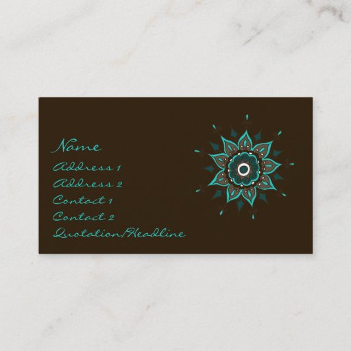 Customizable India! Teal â€¢ Profilecard Business Card Template