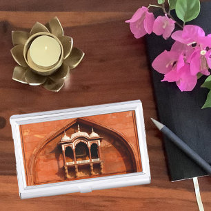 India Temple Wall Business Card Case