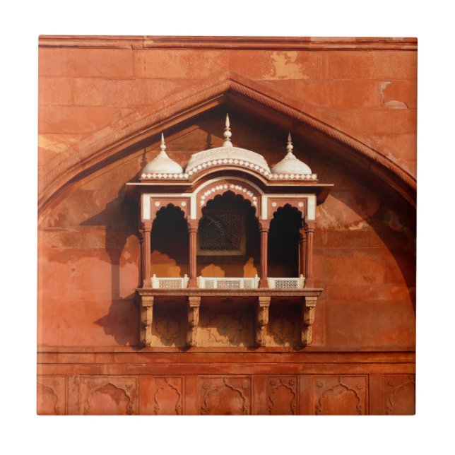 India Temple Wall Ceramic Tile (Front)