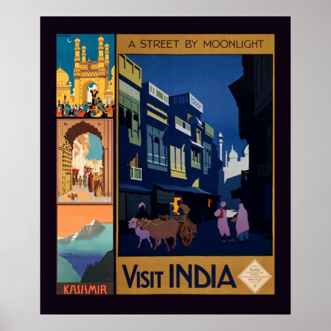 India Travel Poster collage poster (Front)