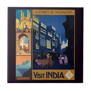 India Travel Poster collage tiles