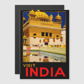 India travel poster indian vintage art (Front/Back)